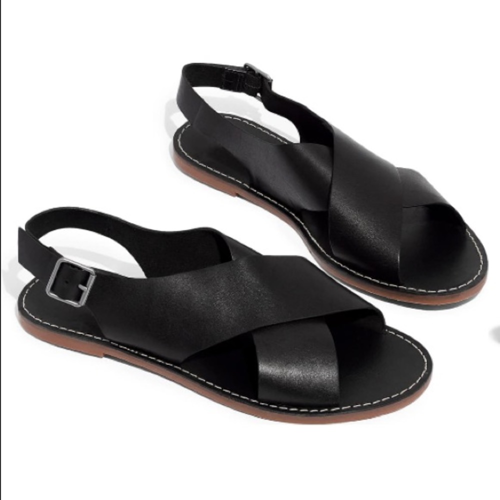 Madewell Boardwalk Flat Sandal - sz 8.5